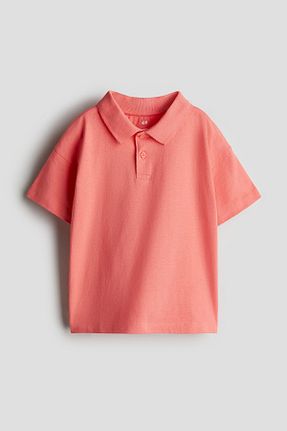 تیشرت قرمز بچه گانه یقه پولو H&M - کد 900318252