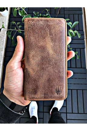 کیف پول قهوه ای زنانه سایز متوسط WATCHOFROYAL - کد 692674597