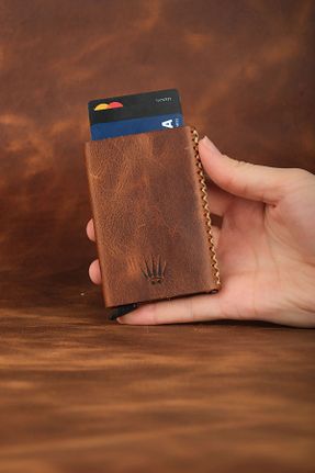 کیف پول قهوه ای مردانه چرم خالص WATCHOFROYAL - کد 881499573