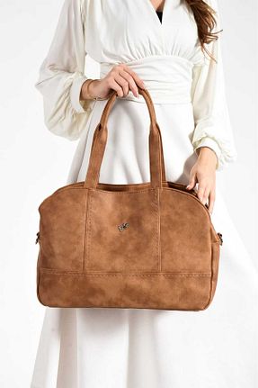 کیف دوشی قهوه ای زنانه چرم مصنوعی Miami Polo - کد 899053613