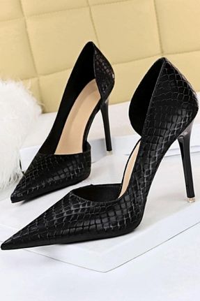 کفش استایلیتو مشکی پاشنه نازک TrendyAnka - کد 898096904
