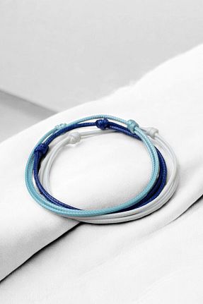 دستبند جواهر آبی مردانه LA TINY AKSESUAR - کد 899057784