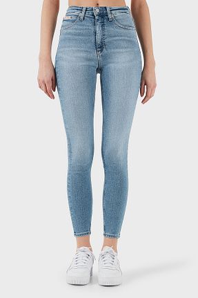 شلوار جین آبی زنانه پاچه سوپر تنگ Calvin Klein - کد 899913118