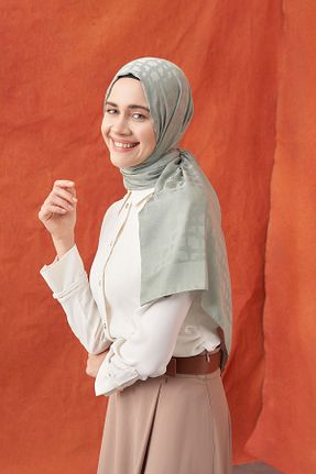 شال سبز زنانه پلی استر ARMANDA - کد 899083230