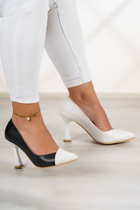 کفش پاشنه بلند کلاسیک مشکی زنانه چرم مصنوعی Erkan Saçmacı - کد 854672539