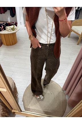 شلوار قهوه ای زنانه بافتنی begum mayda - کد 899090380