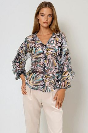 پیراهن سبز زنانه رگولار VAGGON - کد 899088383