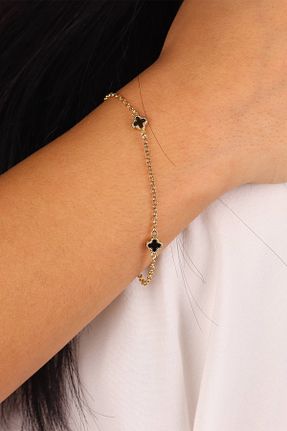 دستبند طلا زرد زنانه 14 عیار UKBA GOLD - کد 896937967