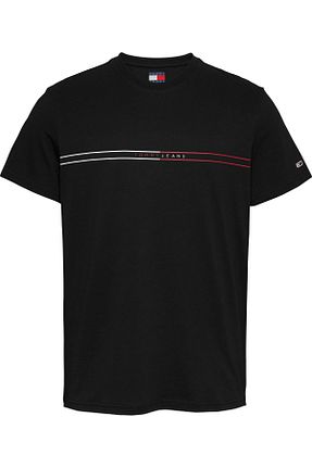 تیشرت مشکی مردانه یقه دوچرخه Tommy Hilfiger - کد 899090517
