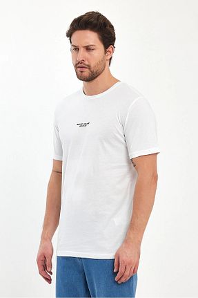 تیشرت سفید مردانه رگولار Rodi Jeans - کد 826309047