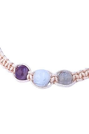 دستبند جواهر زنانه سنگ طبیعی Lugus Dizayn - کد 899131005