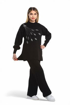 ست بالاتنه و پائین تنه حجاب مشکی زنانه گشاد NEWCO - کد 899129050