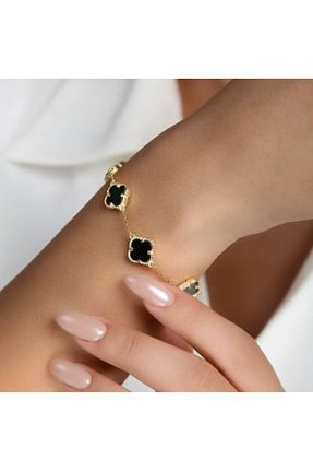 دستبند استیل (فولاد) مشکی زنانه استیل ضد زنگ Mareluxe - کد 899144572