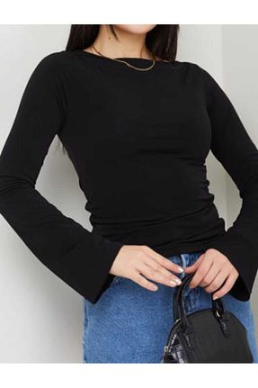 بادی مشکی زنانه یقه دوچرخه ECK MODA - کد 899146883