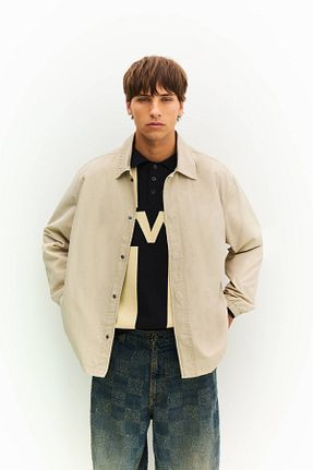 کت سفید مردانه رگولار Pull & Bear - کد 899159529