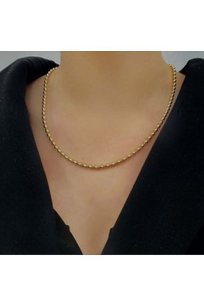 گردنبند طلا زرد زنانه 14 عیار byBurak GOLD - کد 899933229