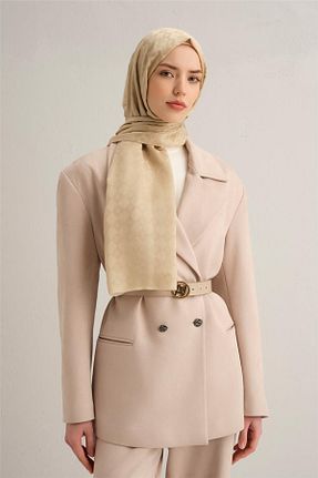شال بژ زنانه ابریشم Armine - کد 898689681