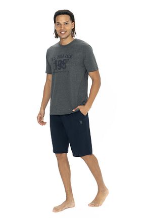 ست لباس راحتی طوسی مردانه چاپی U.S. Polo Assn. - کد 899151044