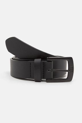 کمربند مشکی مردانه پلی اورتان Pull & Bear - کد 899157431