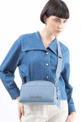 کیف دوشی آبی زنانه United Colors of Benetton - کد 899152538
