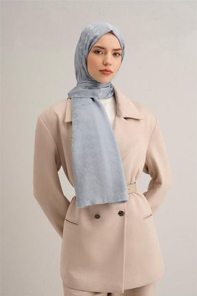 شال آبی زنانه ابریشم Armine - کد 898689721
