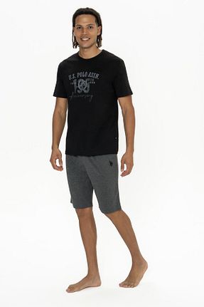 ست لباس راحتی مشکی مردانه پنبه ای U.S. Polo Assn. - کد 899150124