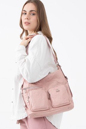 کیف دوشی صورتی زنانه United Colors of Benetton - کد 899153611