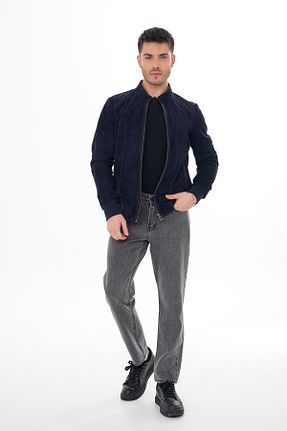 کاپشن سرمه ای مردانه رگولار Metins Leather - کد 899162596