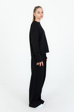 ست گرمکن مشکی بچه گانه پنبه پلی استر Black One - کد 893337904