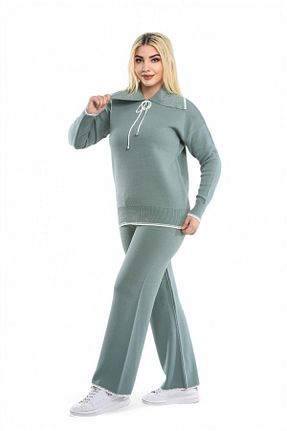 ست بالاتنه و پائین تنه فیروزه ای زنانه تریکو NEWCO - کد 899179908