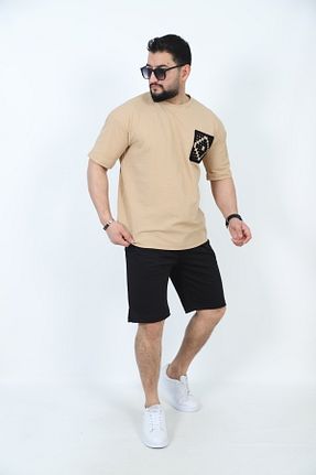 ست کرمکن اسپرت بژ مردانه پنبه پلی استر Louis Park - کد 899960199