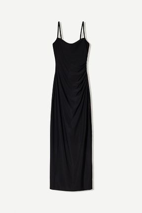 لباس مشکی زنانه بافتنی Bershka - کد 899191642