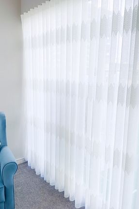 پرده توری سفید ریل دار Brillant - کد 899177309