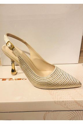 کفش مجلسی بژ زنانه چرم مصنوعی PUNTO - کد 899183468