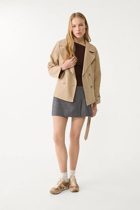 ترنچکت زنانه پلی استر Stradivarius - کد 899971698