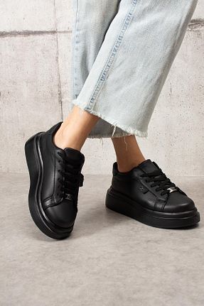 کفش اسنیکر مشکی زنانه چرم ShoeTek - کد 899204664