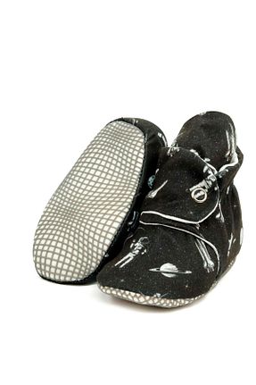 بوت خانگی مشکی بچه گانه پارچه ای Ella Bonna - کد 738914443