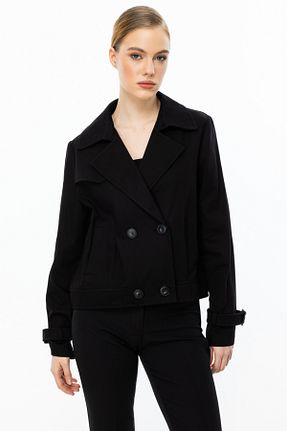 کاپشن مشکی زنانه رگولار Ekol - کد 899193909