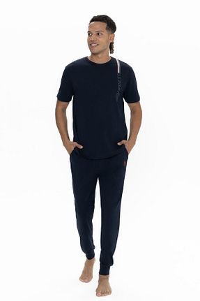 ست لباس راحتی سرمه ای مردانه پنبه ای U.S. Polo Assn. - کد 899200629