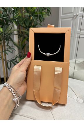 دستبند نقره طوسی زنانه 925 عیار Silver - کد 899223772