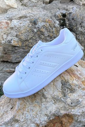 کفش پیاده روی سفید زنانه چرم مصنوعی SPORT SHOES CENTER - کد 904357105