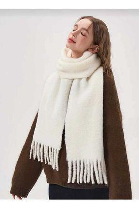 شال گردن نباتی زنانه پشمی Bubble - کد 899240889