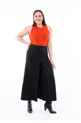 شلوار سایز بزرگ مشکی زنانه مخلوط ویسکون G-Line - کد 896018466
