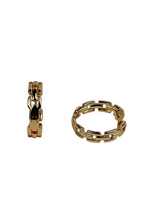 گوشواره جواهر زرد BeyCen - کد 899046044