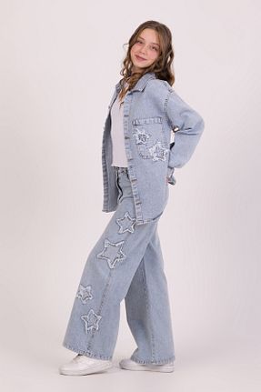 پیراهن آبی بچه گانه رگولار DMB BOYS & GIRLS - کد 898894507
