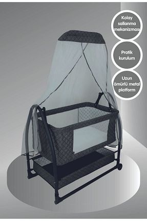 گهواره طوسی فلزی Quero - کد 838432961