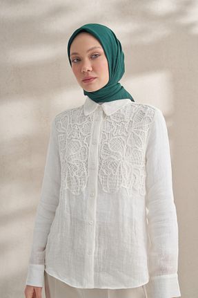 روسری سبز کرپ ARMANDA - کد 899278435