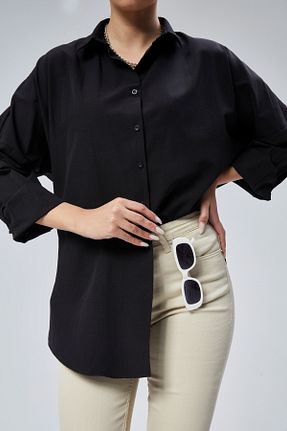 پیراهن مشکی زنانه اورسایز EMMAS CLOTHİNG - کد 899298990