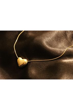 گردنبند استیل ( فولاد ) زرد زنانه استیل ضد زنگ STELL - کد 899301862