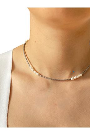 گردنبند مروارید سفید مروارید فرهنگی By Saadet Özkanlı - کد 899302099